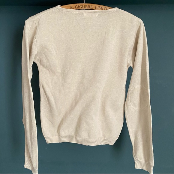 2 brand new V neck cotton sweaters ‘ Alice à Paris’ NWOT - Picture 4 of 7